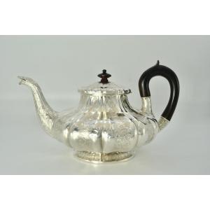 Anton Michelsen (1809-1877) Silver Teapot Copenhagen Denmark Circa 1844