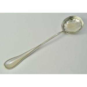 Dessert Spoon In Silver France Circa 1850