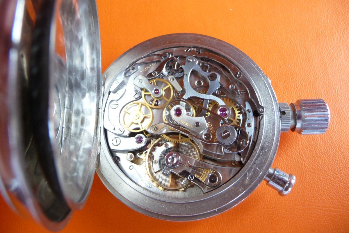 Longines. Chrono Rattrappante Watch, 1950s For Timing The Olympic Games-photo-2