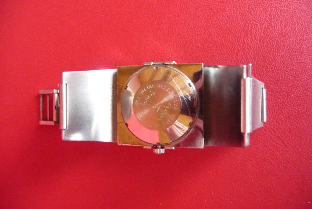 Lip: Lip Baschmacoff Watch In Steel Automatic Movement, 1970s.-photo-1