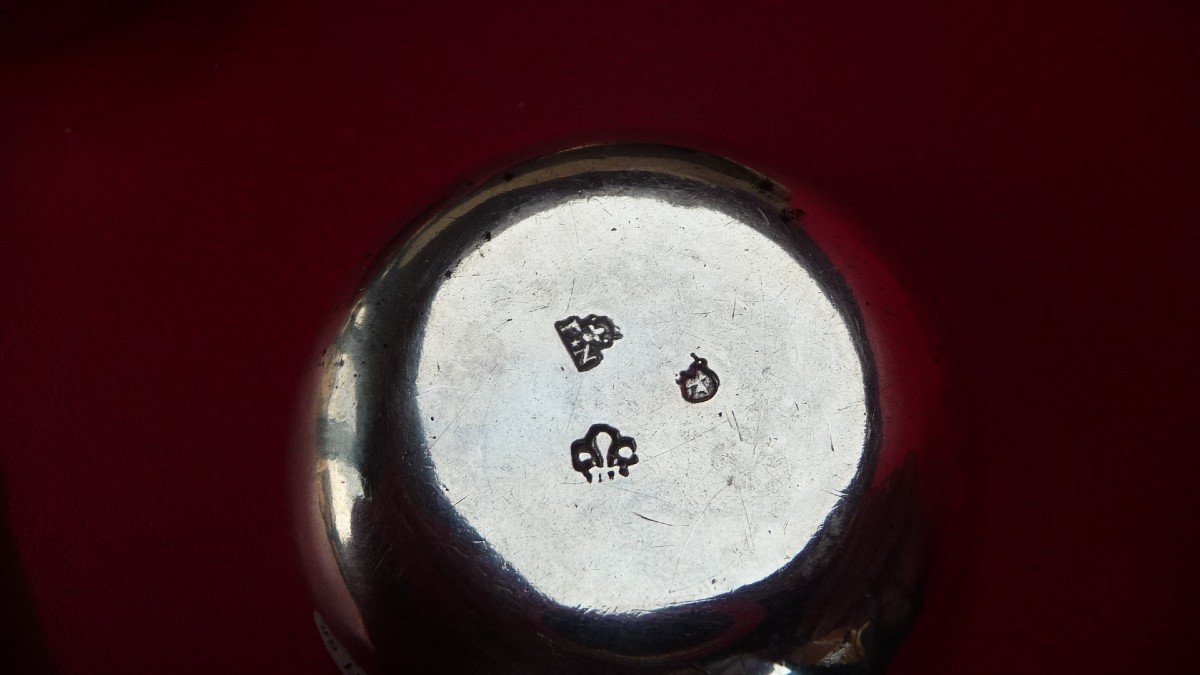 Paire De Tastevins En Argent Massif, d'époque Louis XV Datés: 1747-photo-3