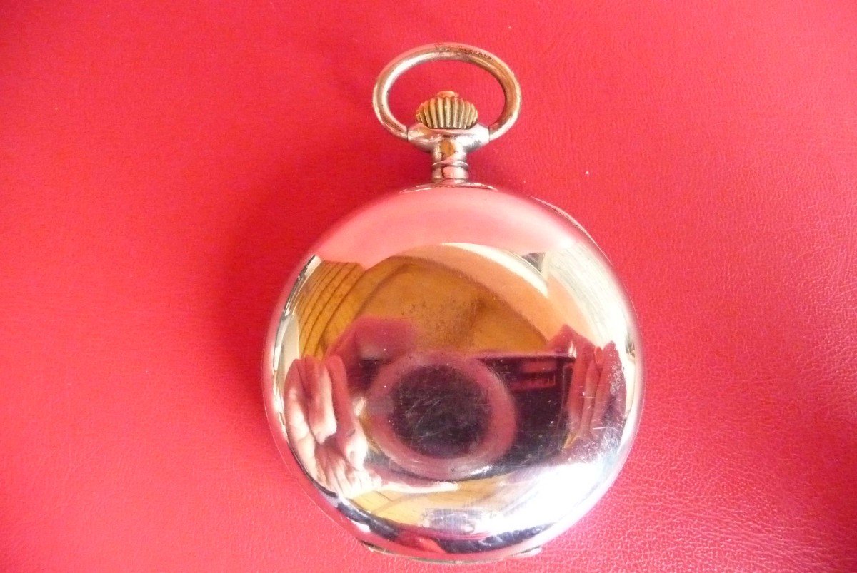 Omega: Rare Metal Omega Chronograph Intended For The German Navy. Case Marked (u2)-photo-2