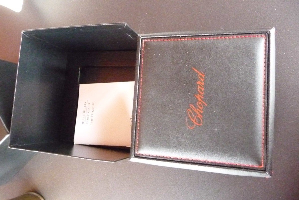 Chopard: Pendulette De Bureau Boule, De Marque Chopard Mille Miglia Shift Knob, état Neuf.-photo-1
