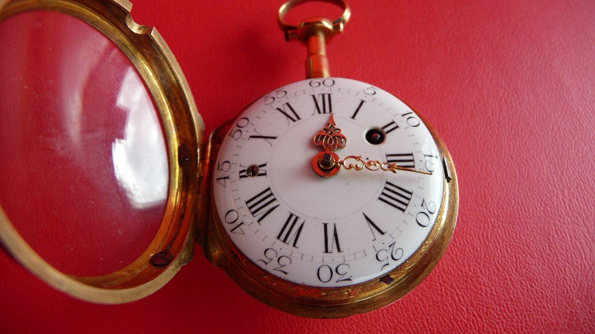  Belle Montre En Or à Sonnerie Toc Et Tact d'époque Louis XVI De Dubois à Paris, Vers 1780-photo-2