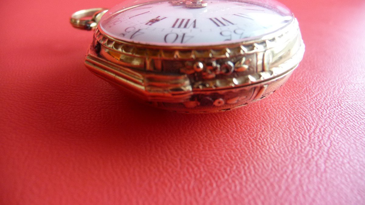  Belle Montre En Or à Sonnerie Toc Et Tact d'époque Louis XVI De Dubois à Paris, Vers 1780-photo-4