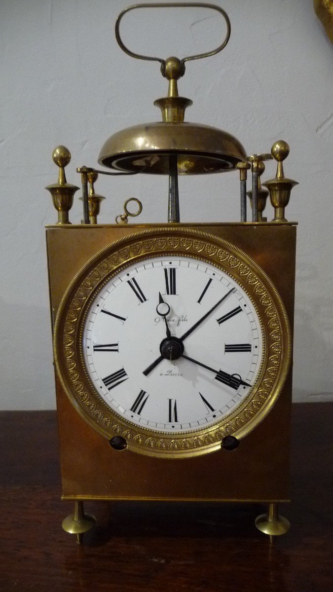 Belle Pendule Capucine à Sonnerie De Heures Et Des Quarts époque Restauration