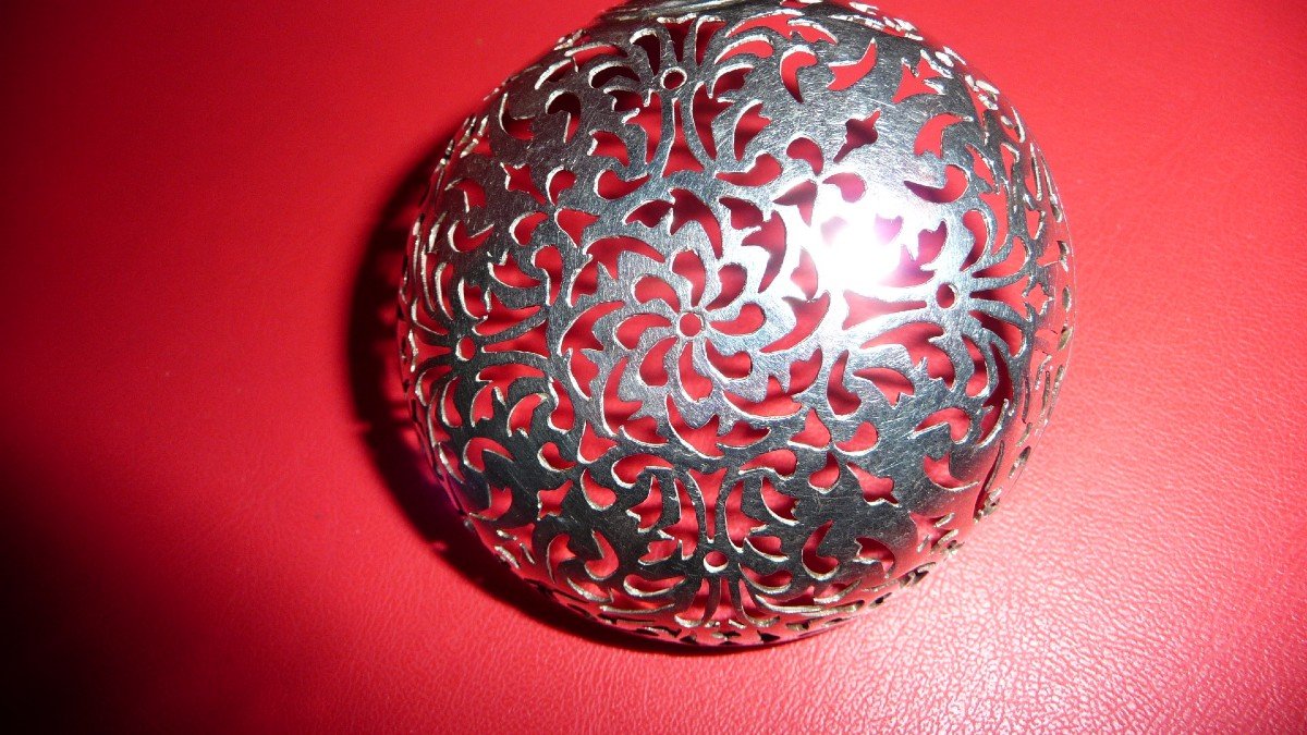 Solid Silver Sprinkling Spoon By Jean Antoine Alazard, Circa 1787 1788-photo-4