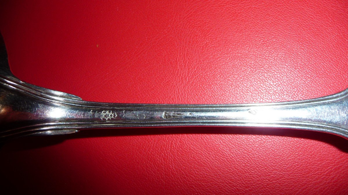 Solid Silver Sprinkling Spoon By Jean Antoine Alazard, Circa 1787 1788-photo-1