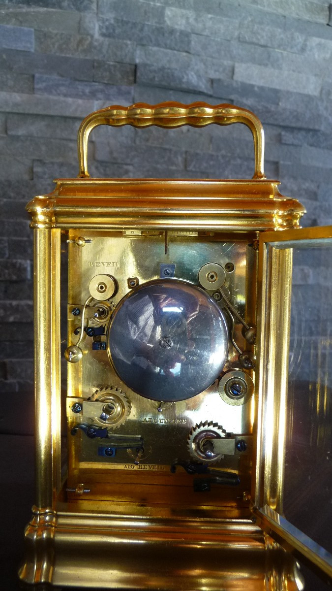Leroy: Pendule d'Officier De Leroy Et Fils Au Palais Royal à Grandes Complications, Vers 1840.-photo-7