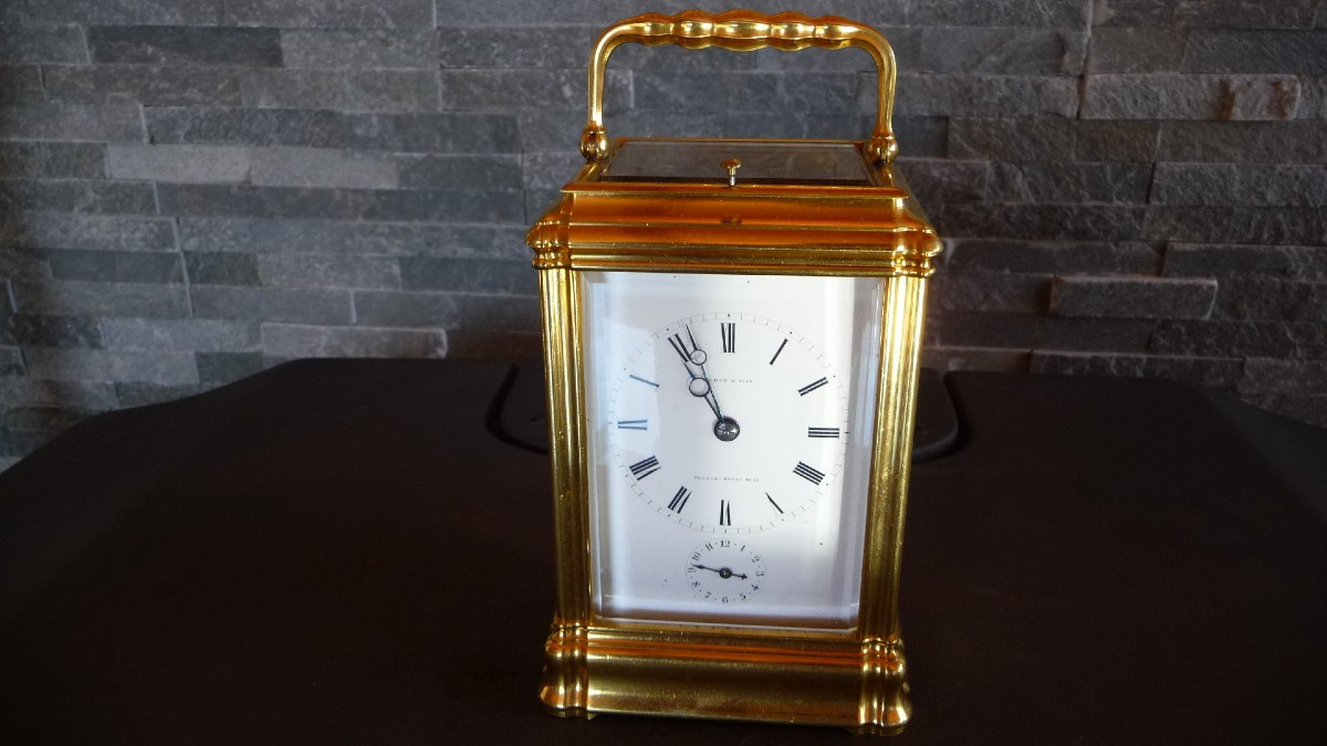 Leroy: Pendule d'Officier De Leroy Et Fils Au Palais Royal à Grandes Complications, Vers 1840.