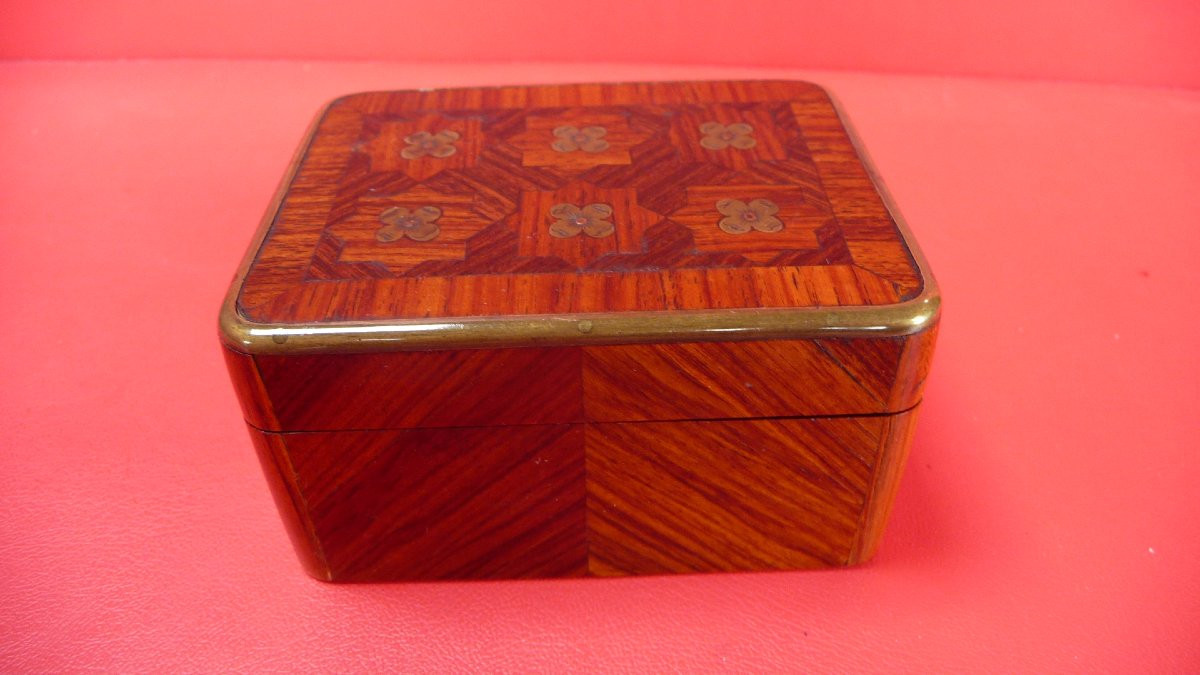 Coffret Porte Montre En Marqueterie De La Maison Vervelle Et Audot Paris, Milieu XIXème.-photo-2