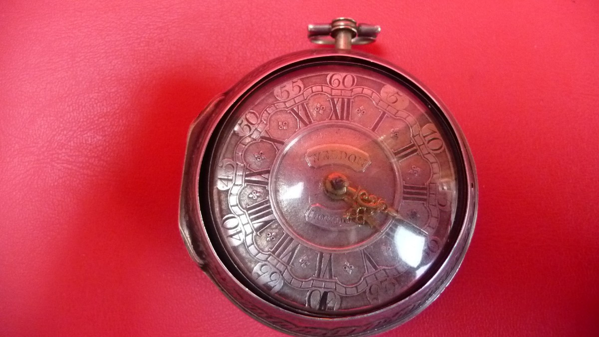 Very Rare Silver Double-cased Onion Watch By James Weldon London, Circa 1740