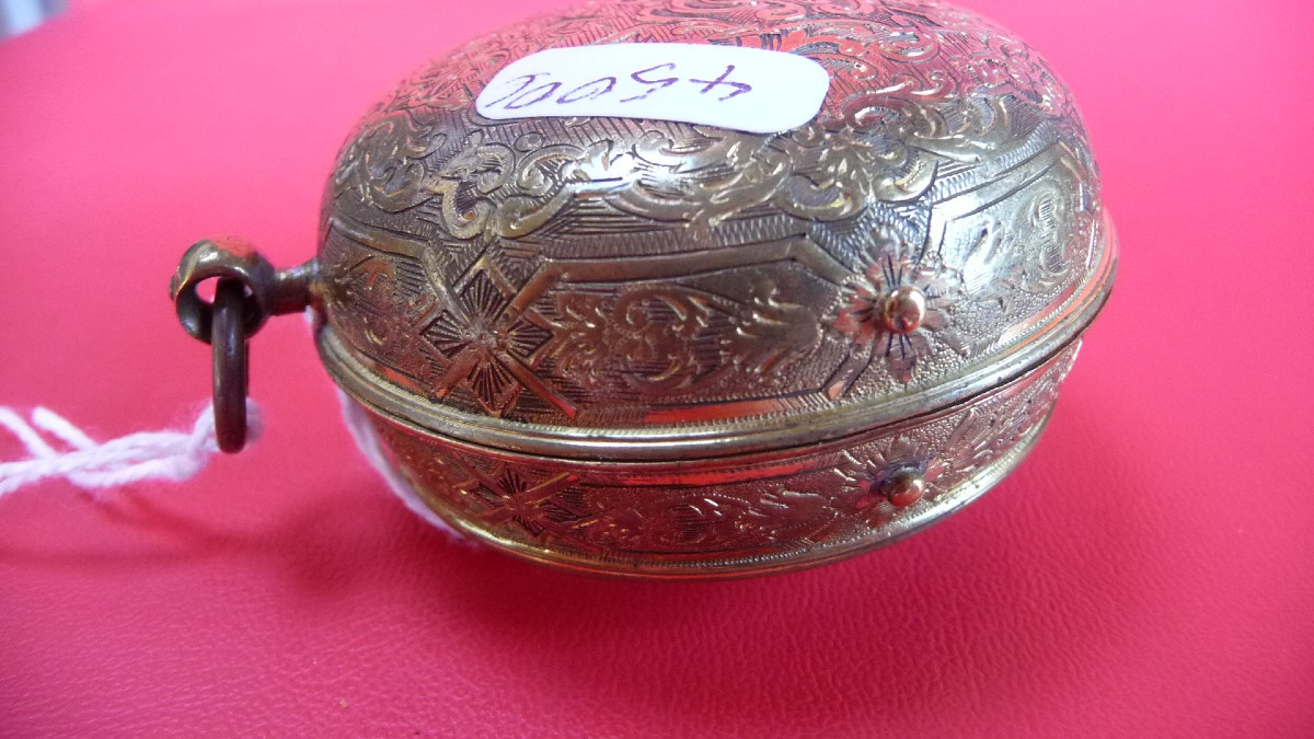 Very Rare Louis XIV Onion With A Gilded Brass Needle, By (martinot In Paris), Circa 1690-photo-4