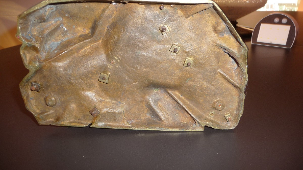 SUISSE : Important groupe de 3 personnages, figurant (le serment de Grütli), èpoque XIXème-photo-1