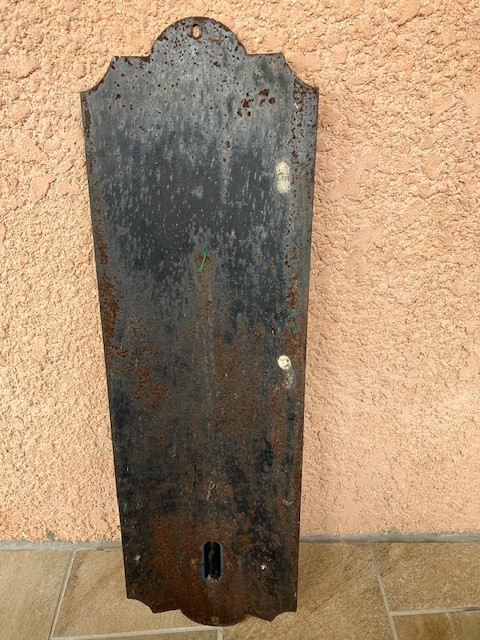 LIP/ Très grand thermomètre publicitaire en tôle émaillée de marque LIP début XXème siècle-photo-2