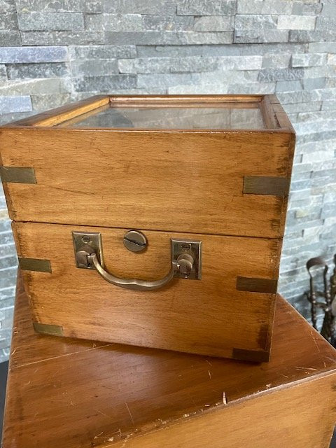 Chronomètre de la Marine Russe avec boitier et double boitier en accajou milieu XXème siècle-photo-6