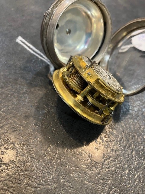 Early 18th Century Silver Onion-shaped Clock With Hour And Quarter Striking Mechanism, Signed Lenoir In Paris-photo-5