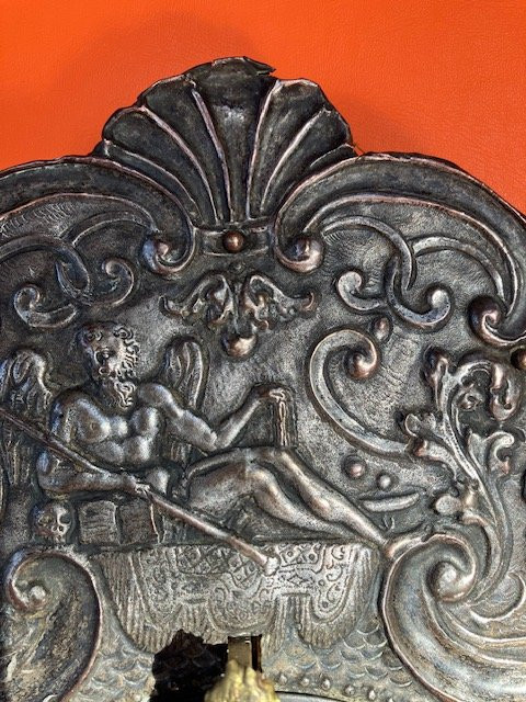 Telleruhr: Wall Clock, (telleruhr), In Silvered Copper, Southern Germany, Circa 1700-photo-2