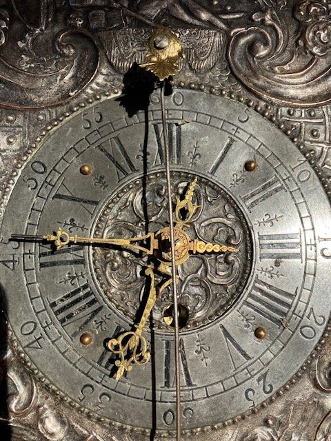 Telleruhr: Wall Clock, (telleruhr), In Silvered Copper, Southern Germany, Circa 1700-photo-1