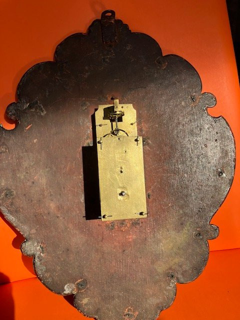 Telleruhr: Wall Clock, (telleruhr), In Silvered Copper, Southern Germany, Circa 1700-photo-3