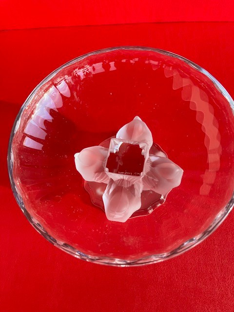 Lalique: Coupe aux oiseaux en crital de Lalique-photo-3