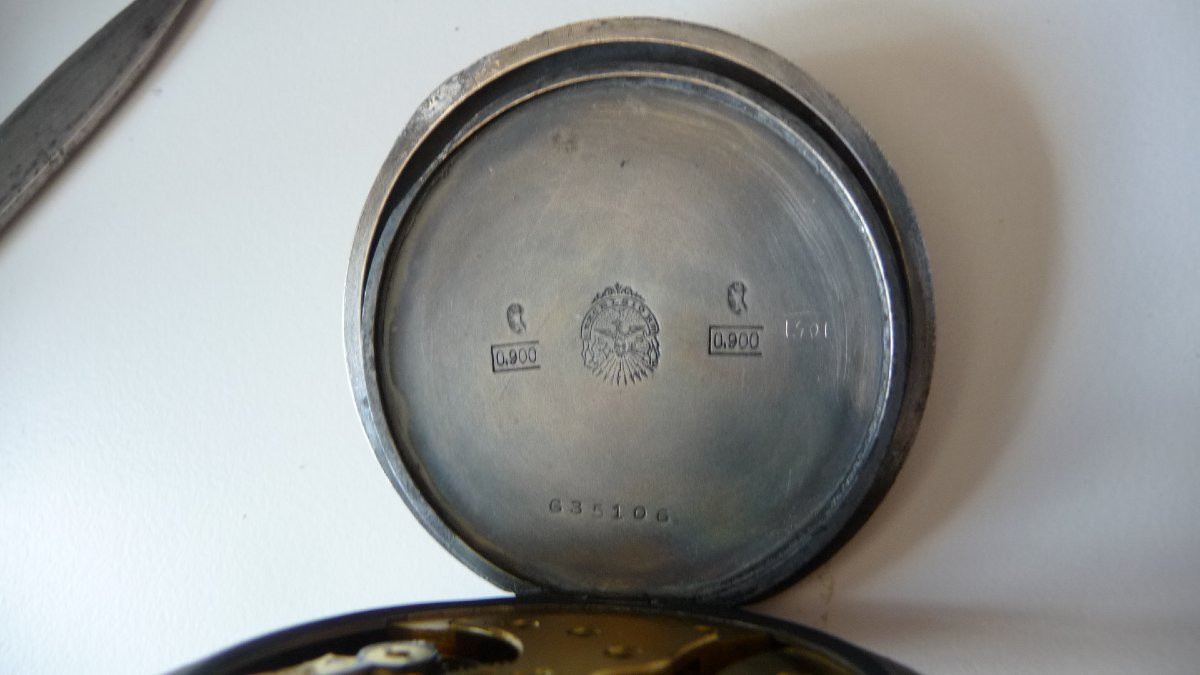 Swiss Federal Shooting Watch In Silver (excelsior), St Imier, Late 19th Century-photo-4