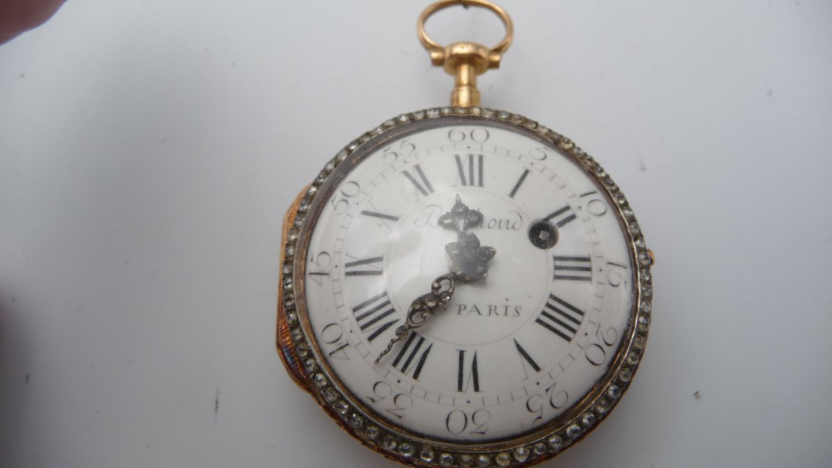 Berthoud: Montre en or émaillée, d'époque Louis XVI, de (Berthoud à Paris), vers 1780. -photo-2