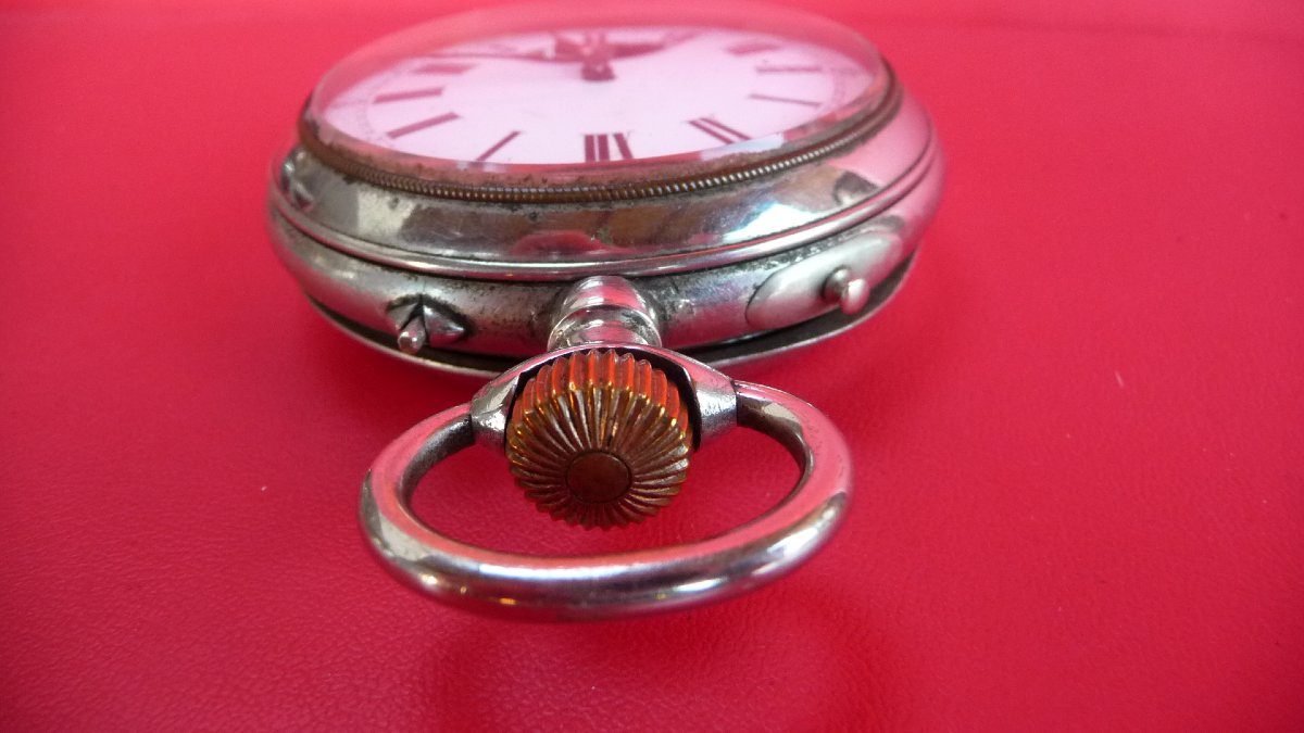 24-line Regulator Watch With A Nickel Case, Musical, And Visible Escapement, Circa 1900.-photo-2