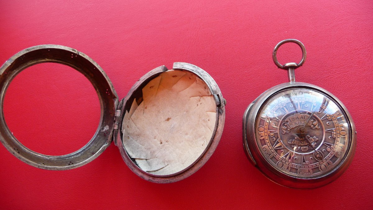18th-century Silver And Tortoiseshell Watch, With Three Cases For The Ottoman Market, Signed Roger London-photo-3