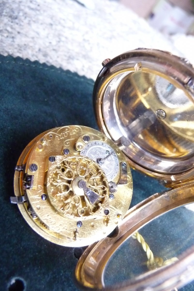 Montre à Sonnerie En Or d'époque Louis XVI-photo-1