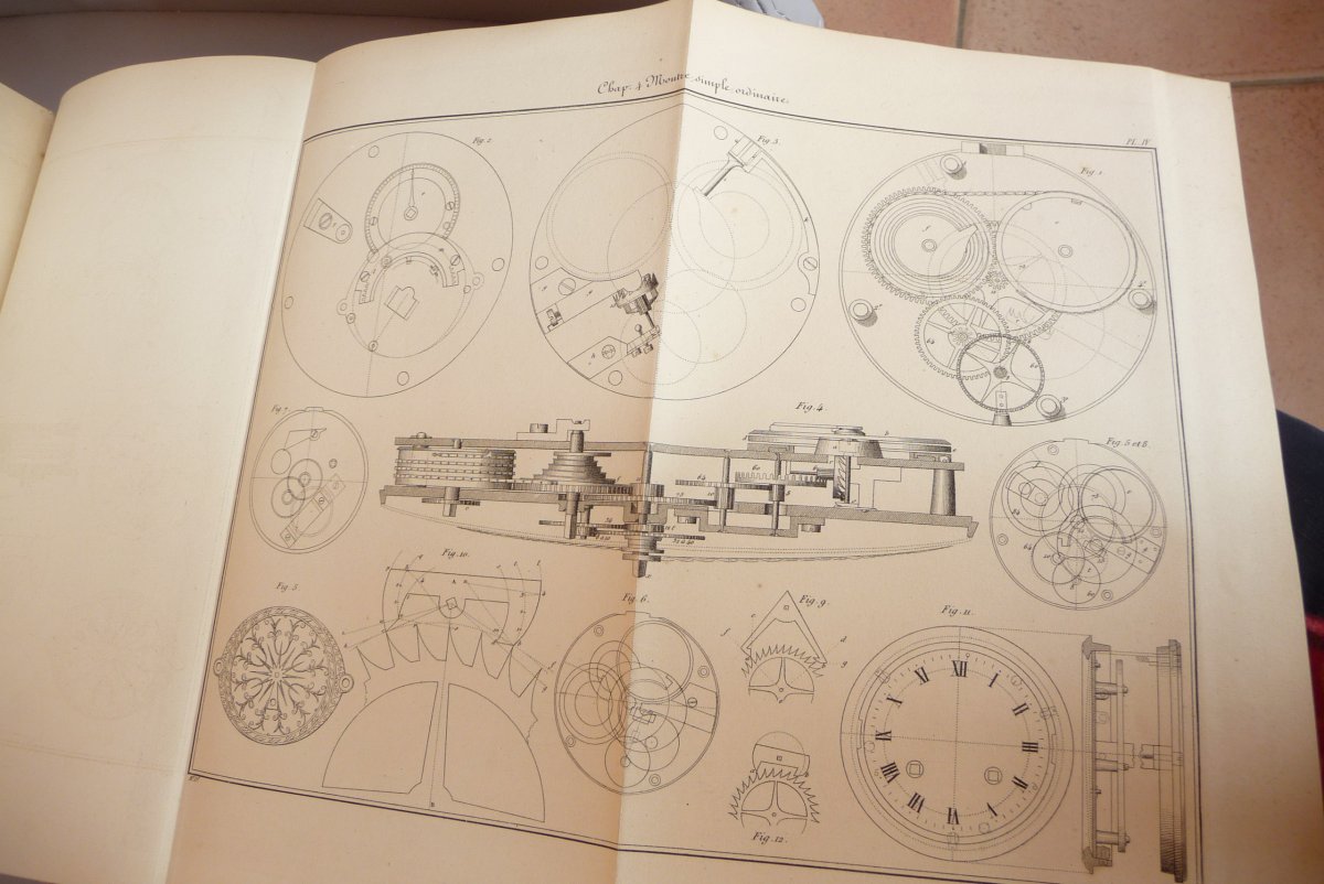 Traité Général d'Horlogerie De Moinet. Dutertre Paris 1848.-photo-2