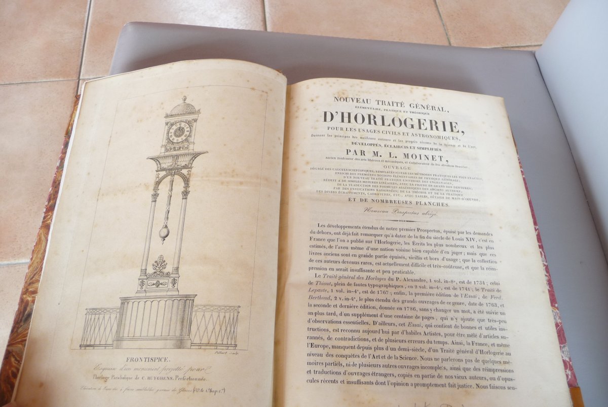 Traité Général d'Horlogerie De Moinet. Dutertre Paris 1848.