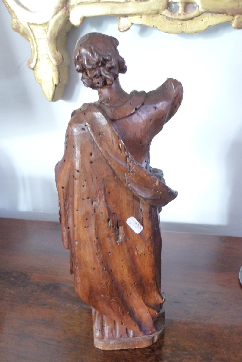 17th Century Wooden Statue (bearded Character) St Joseph?-photo-1