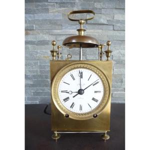 Rare Period Capuchin Clock Restoration With Sonnerie Des Heures Et Des Quarts Sur Deux Cloches, Alarm Clock, And Ringing On Demand.