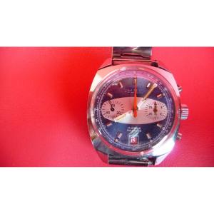 Montre bracelet chronographe des années 70 de marque HMC.