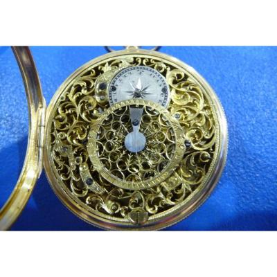 18th Century Full Skeleton Watch For Oriental Market