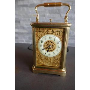 Officer Or Travel Clock, Art Nouveau Period.