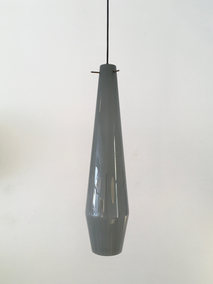 Stilnovo Opaline Gray Pendant Light In Murano-photo-2