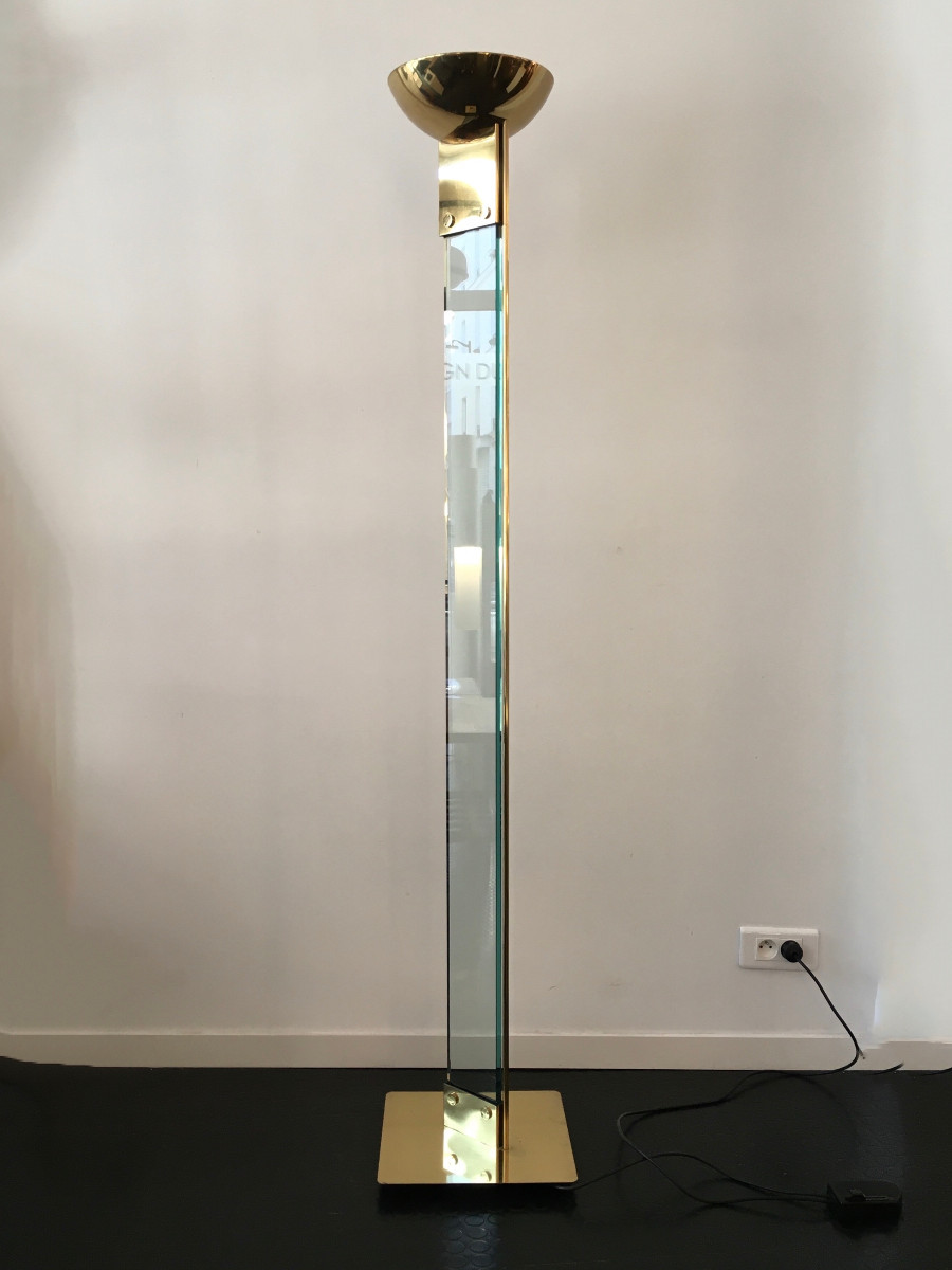 Lampadaire "Laser Uplighter"Max Baguera, Lamperti 1979-photo-2