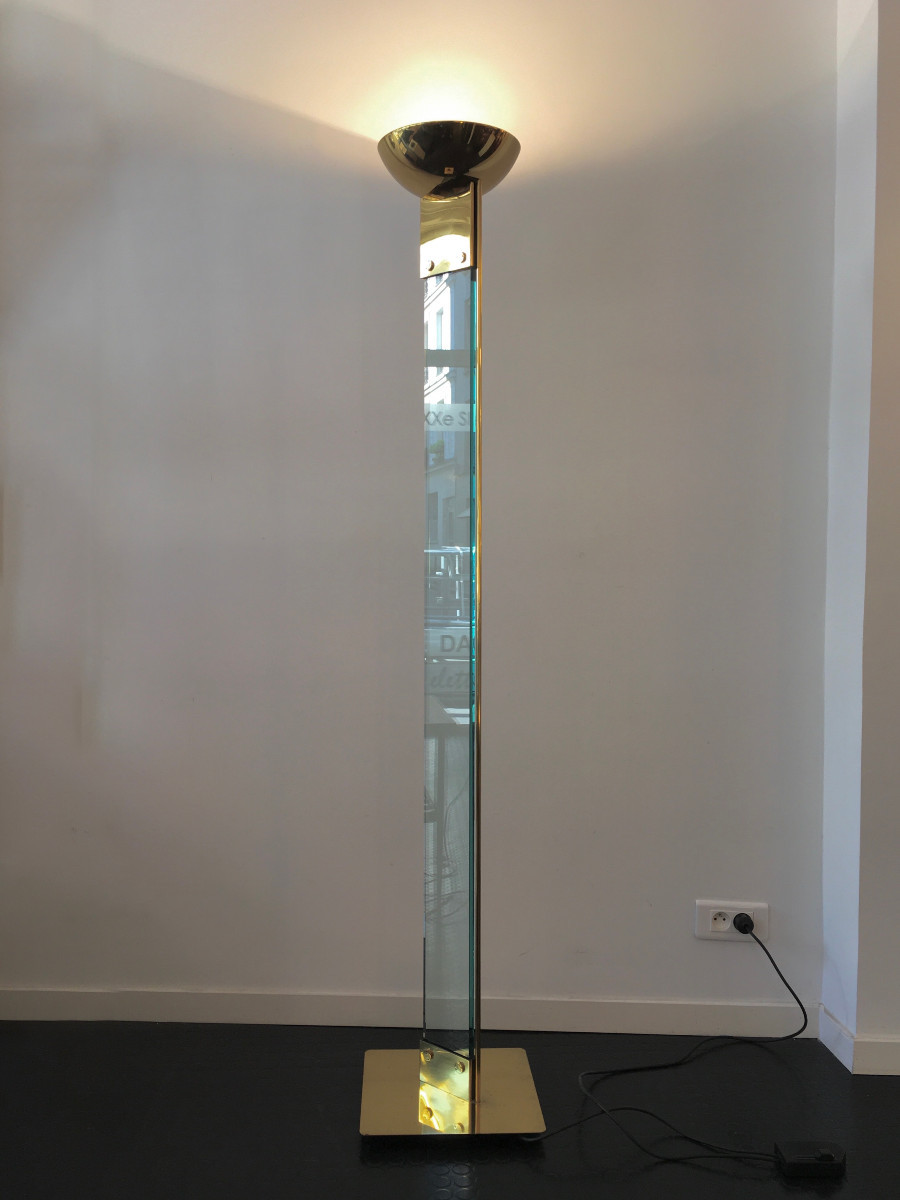 Lampadaire "Laser Uplighter"Max Baguera, Lamperti 1979