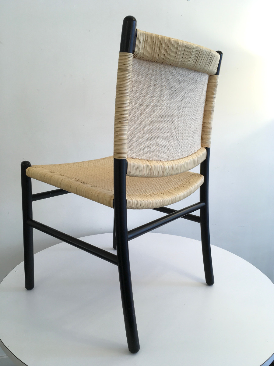 Paire chaises M114, Gianfranco Frattini pour Cassina 1962-photo-1