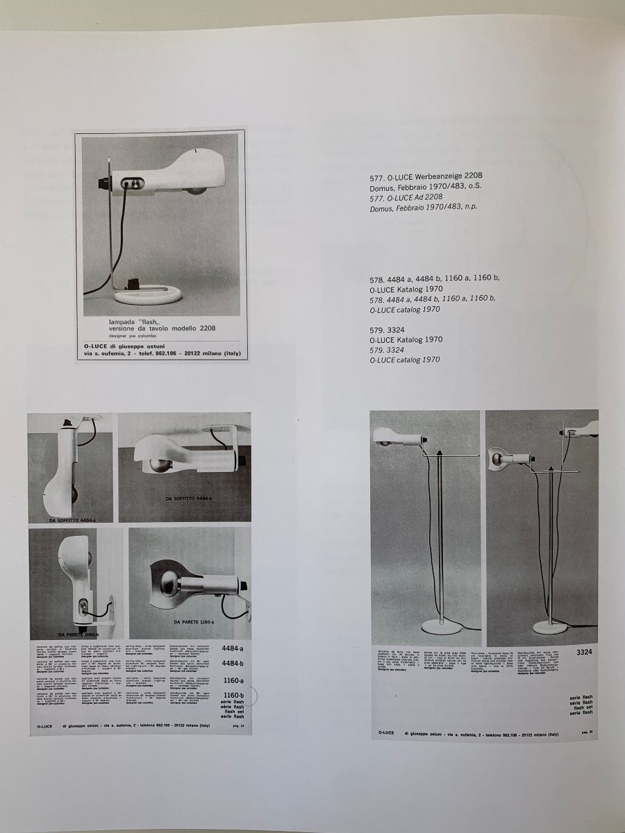 Applique Flash 1160a de Joe Colombo Pour Oluce 1968-photo-8