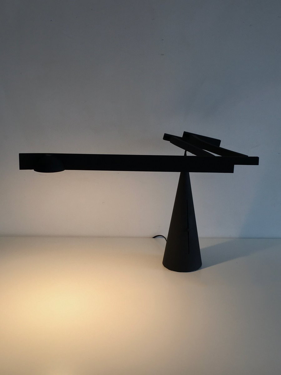 Postmodern “tabla” Desk Lamp, Italiana Luce 1988-photo-2