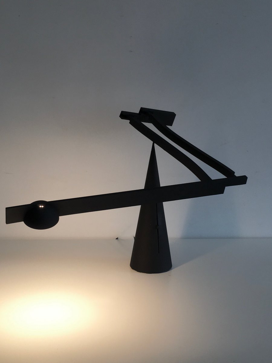 Postmodern “tabla” Desk Lamp, Italiana Luce 1988-photo-4