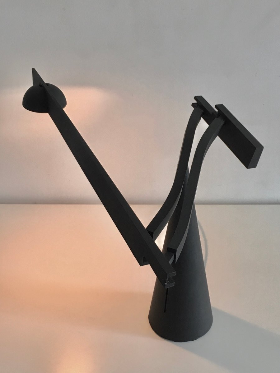 Postmodern “tabla” Desk Lamp, Italiana Luce 1988-photo-3