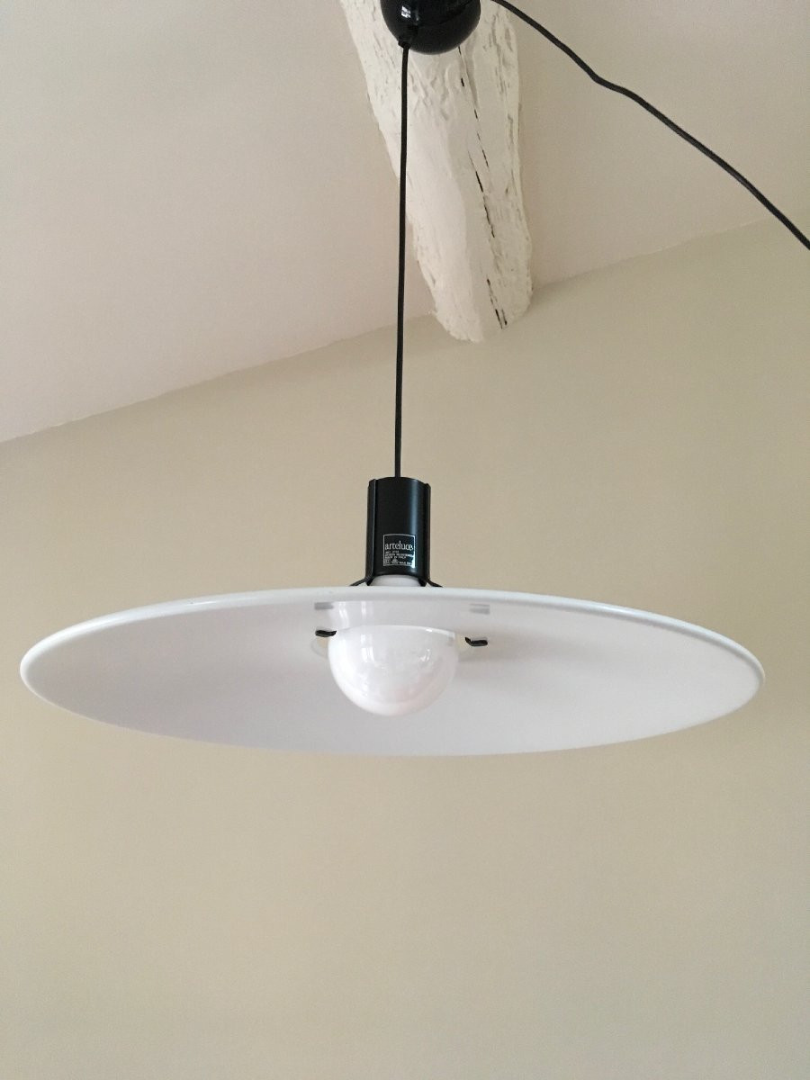 Arteluce “2133” Pendant Light, Gino Sarfatti 1973-photo-2