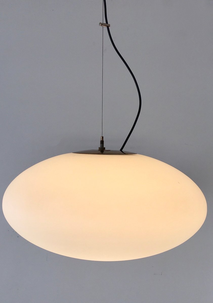 Large Stilnovo "ufo" Pendant Lamp From The Late 1950s-photo-4