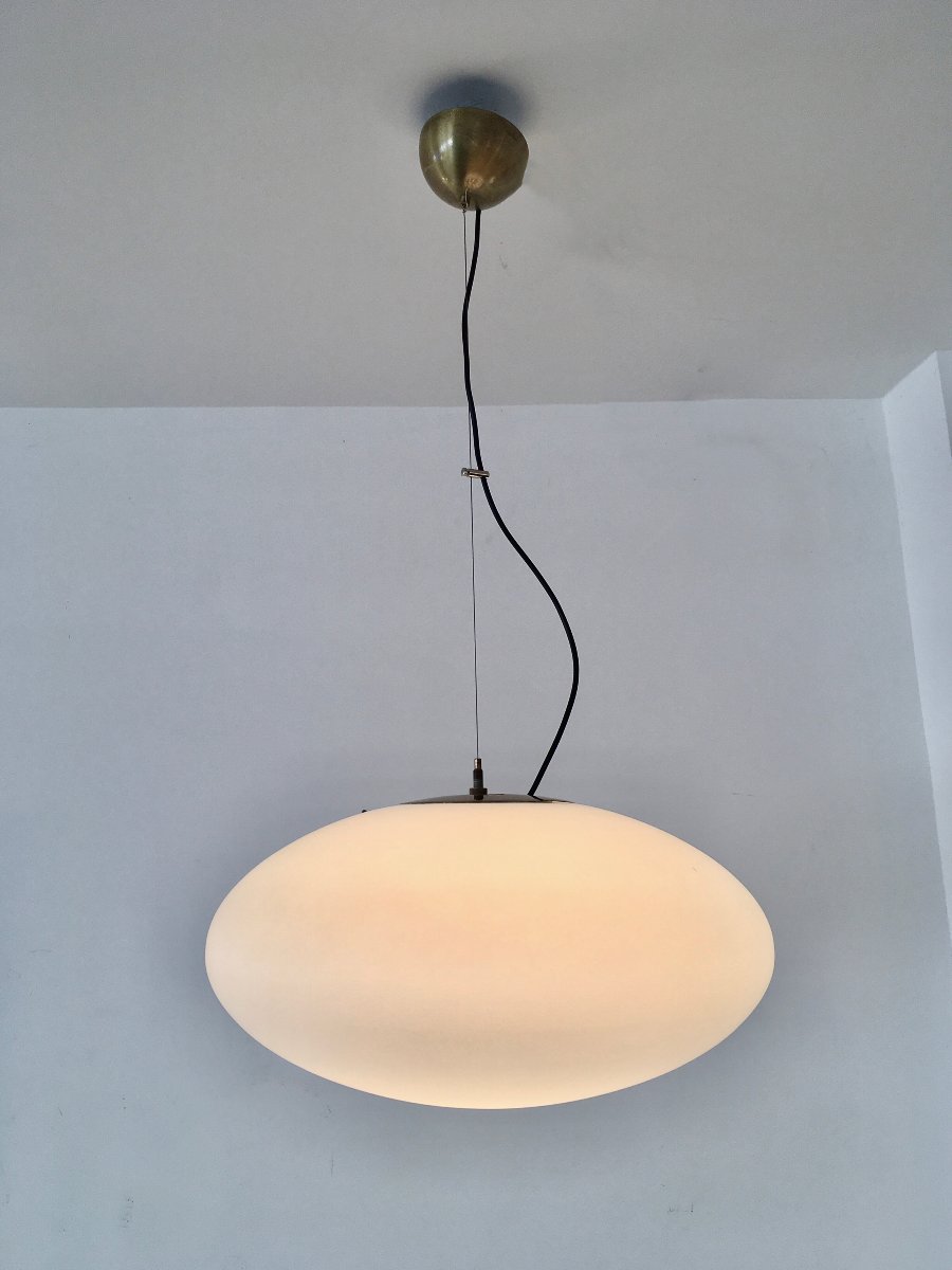 Large Stilnovo "ufo" Pendant Lamp From The Late 1950s