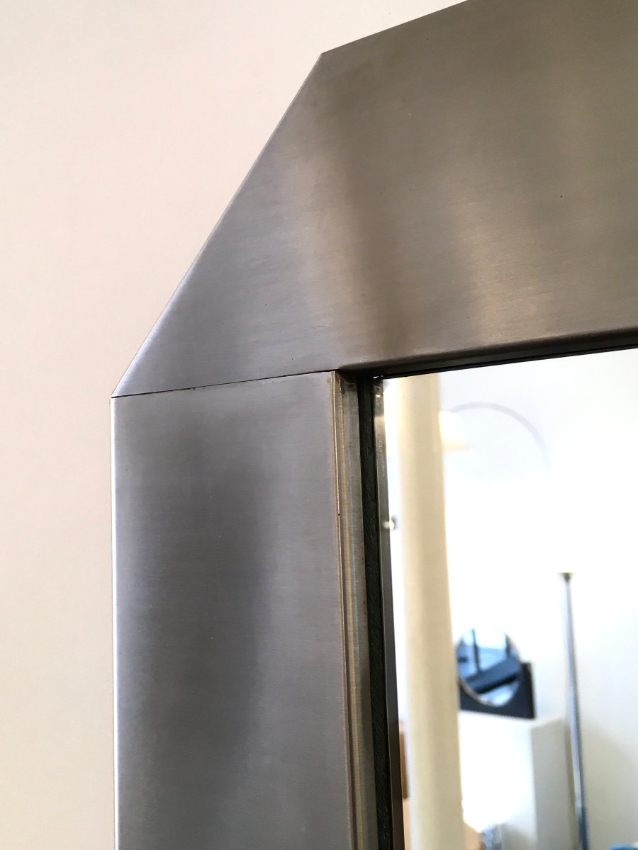 Miroir acier brossé Valenti, Italie 70'-photo-2