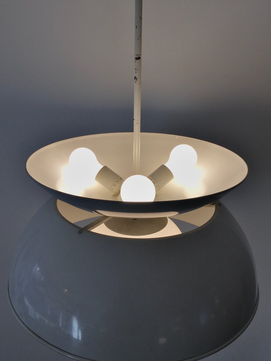 Important Cetra Pendant Lamp By Vico Magistretti-photo-3